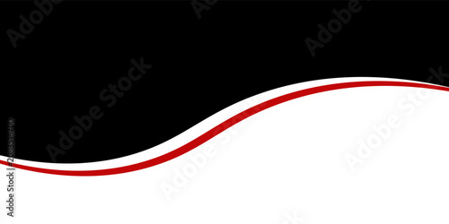 Abstract black and white wave background with red swoosh accent,eps10.vector illustration, walpaper