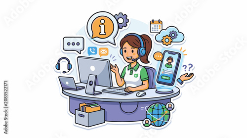Diverse support agents assist globally with technology and communication