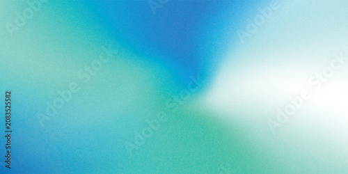 Foto Amazing Blue Green Blur Gradient With Grainy Noise Texture
