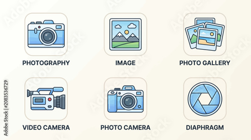 set of icons for web and mobile