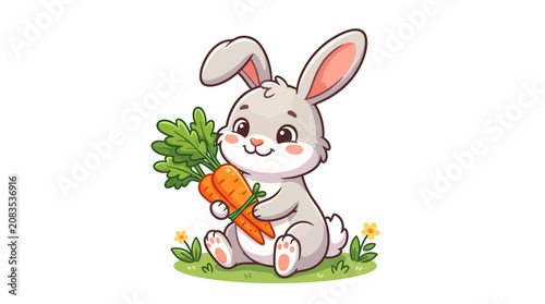 easter bunny with easter egg