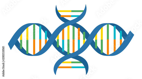 Foto DNA Helix Structure, Genetic Code, Molecular Biology, Biotechnology