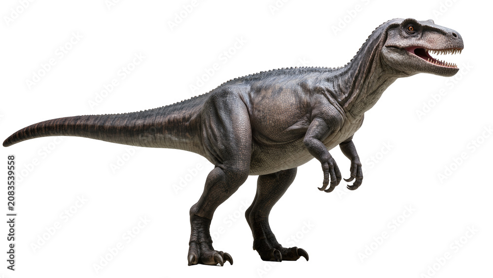 Fototapeta premium Large predatory dinosaur with sharp teeth and claws