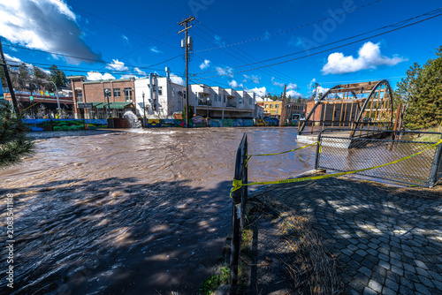 Flood Damage by the Palouse River in Pullman, WA