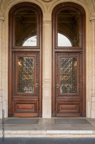 Classic Arched Double Entrance Doors