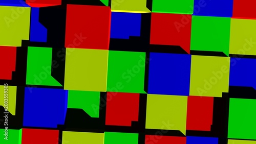 Foto abstract background of colorful cubes