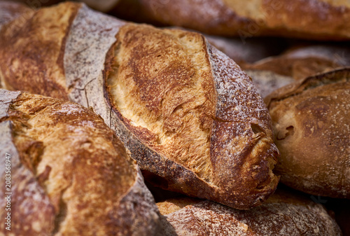 Close-up of homemade bread for sale at a local festival