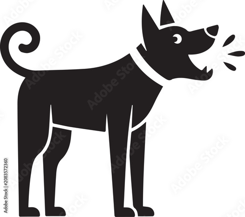 vector illustration of a wolf