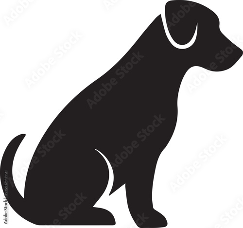 silhouette of a dog