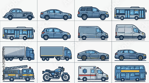 Diverse Utility and Commercial Vehicles Collection.