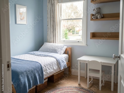 Tidy Empty Child's Bedroom as an Empty Nest Syndrome Metaphor