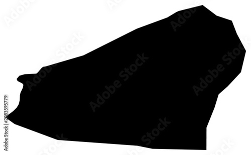 A contour map of Zonguldak. Turkish province silhouette