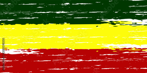 Modern and spectacular reggae music background image design with green, yellow and red colors. eps 10