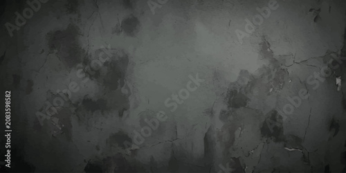 Tableau sur toile A grunge texture background with dark, weathered concrete and peeling paint, evoking a sense of decay and industrial grit