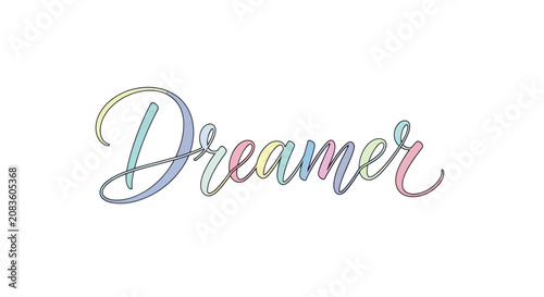 Foto Dreamer Hand Lettering Typography Design