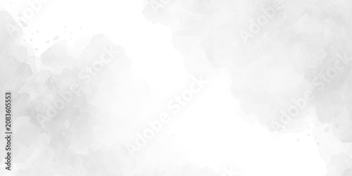 Tableau sur toile Light Gray Watercolor Texture Background with Soft Cloudy Gradients, White Wash Effect, Subtle Plaster Surface, and Minimal Neutral Abstract Backdrop for Design