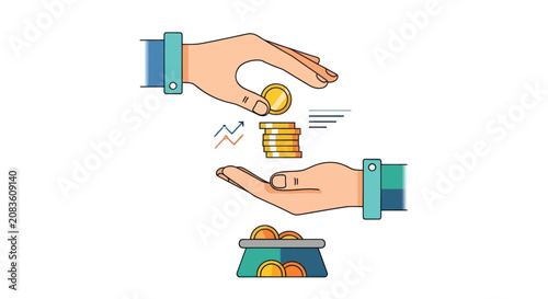 Financial Investment and Savings Vector Illustration
