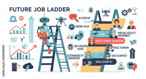 Future Job Ladder Infographic Design