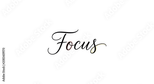 Focus Handwritten Script Lettering