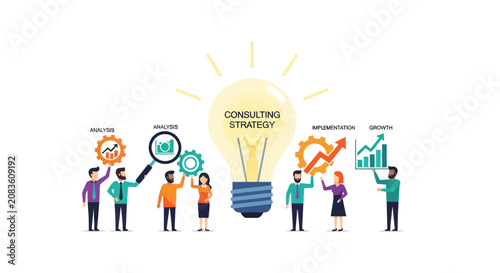 Consulting Strategy Business Team Infographic