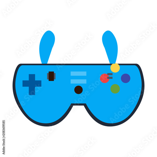 Modern Game Controller Icon Vector Design for Gaming and Entertainment