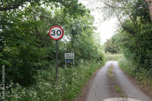 village sign 30mph speed limit