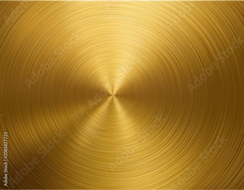 gold metal background with realistic circular brushed texture