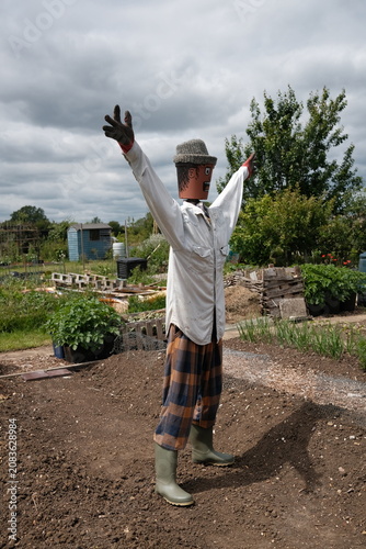 human-like allotment scarecrow 