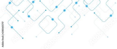 Canvastavla Abstract futuristic technology background