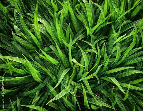 vibrant green grass blades seen from directly above forming a lush natural texture