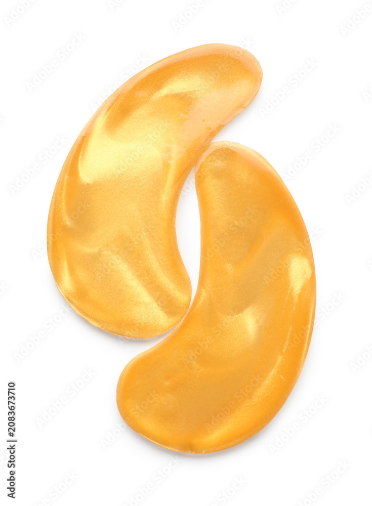 Obraz premium Under eye patches isolated on white, top view