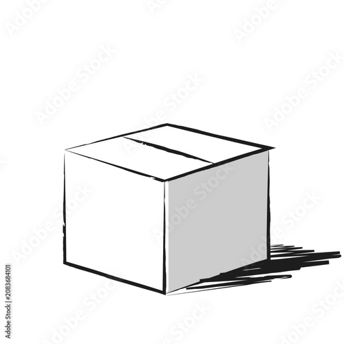 Hand Draw Boxes White