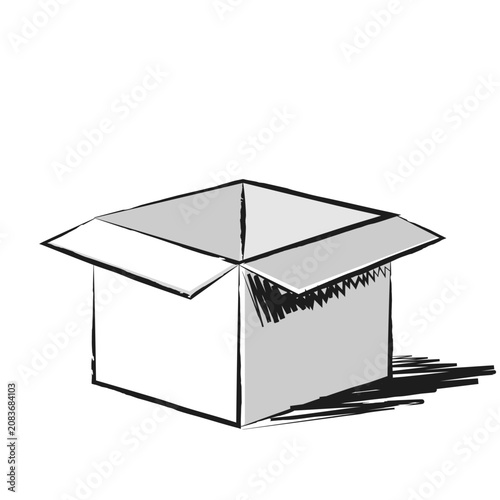 Hand Draw Boxes White