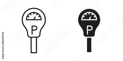 Foto Parking meter icon
