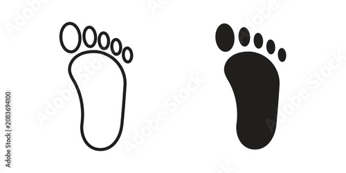 Bild auf Leinwand Footprint icon