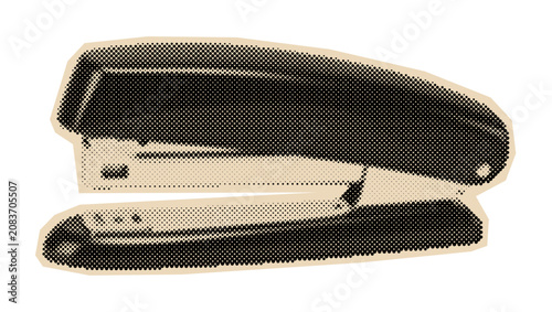 Foto Classic office stapler for binding paper documents, an essential piece of statio