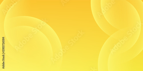 Quadro su tela Composition of liquid yellow gradient shapes
