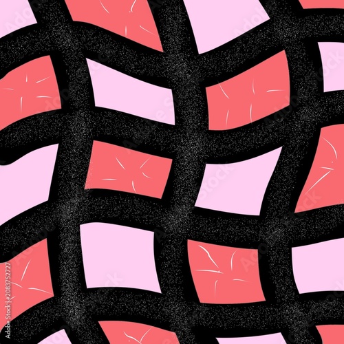 Bild auf Leinwand Abstract background with color cute baddie