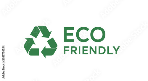 Fotografie Eco friendly symbol with green color.