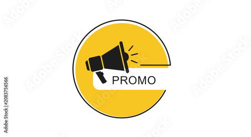 Konstfotografi Megaphone promo advertisement marketing symbol.