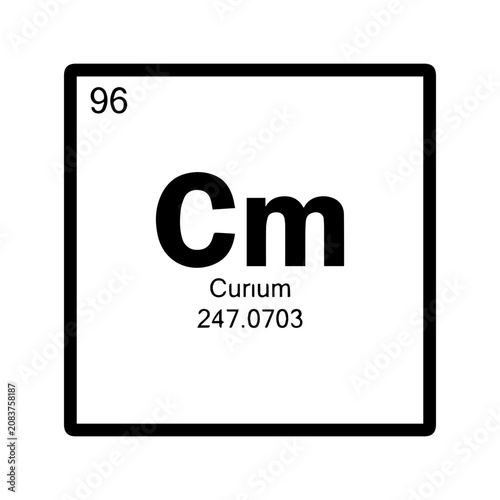 Fotografie Curium Chemical Element