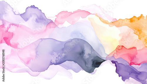 Soft Pastel Watercolor Abstract Art | Fluid Color Blending