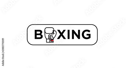 Bild auf Leinwand Boxing Glove Sports Equipment.