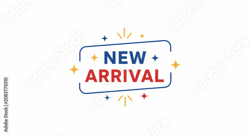Obraz na płótnie New Arrival Sign Label Icon.