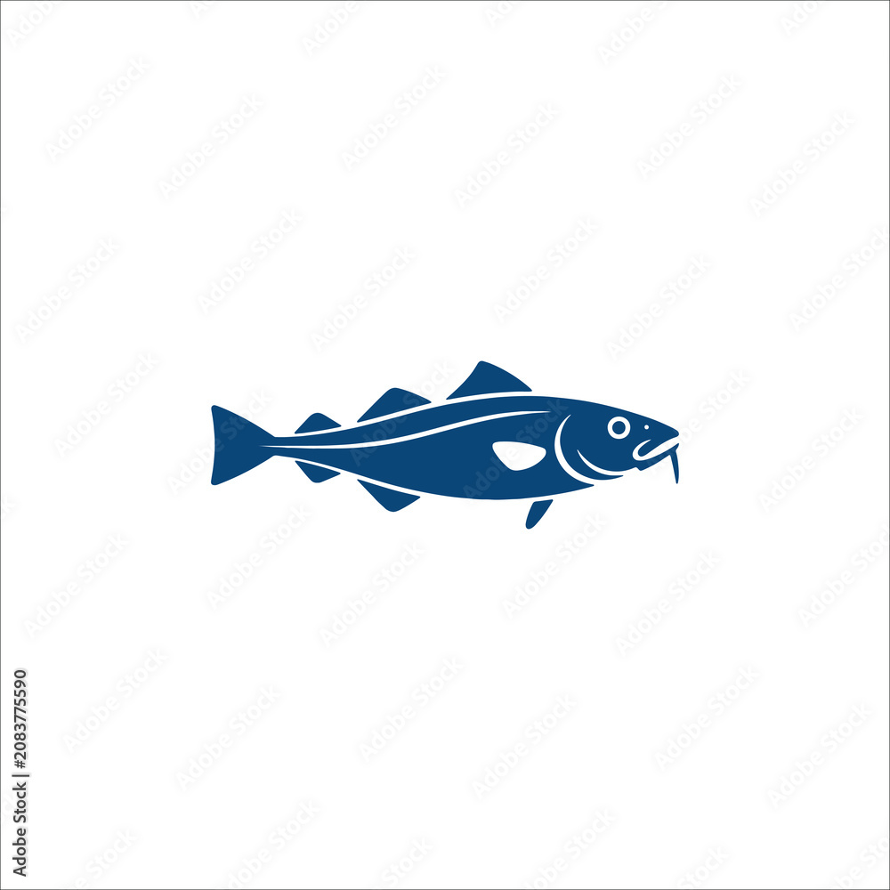 Obraz premium Cod Fish Icon