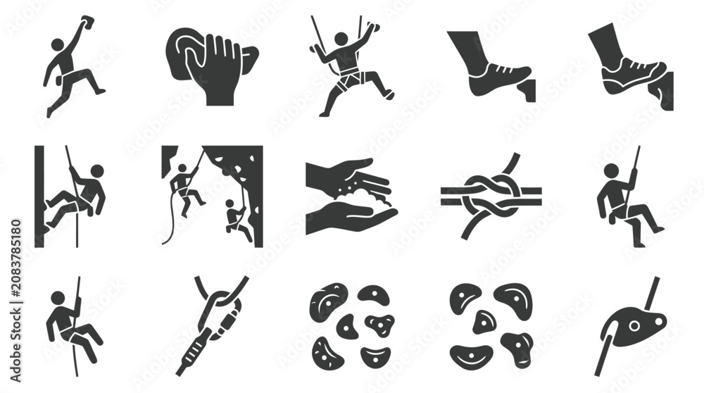 Obraz premium Yoga poses and human figures.