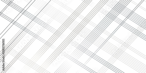 Vector oblique stripe diagonal black and white line gradient fabric transparent diagonal line cloth. grid striped seamless pattern fabric design. geometric square stripe line background.