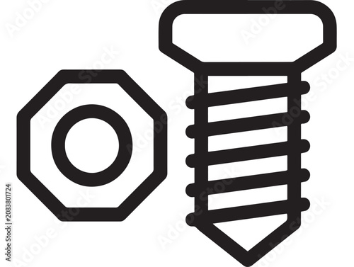 Foto Shield and Gear Icon Design with Bold Black Outlines Symbolizing Protection, Tec