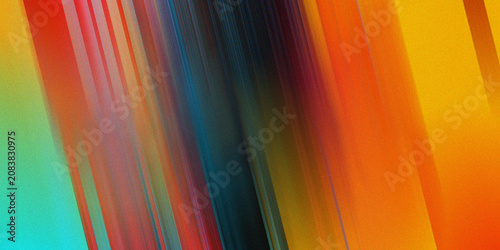 Fotografie Vibrant rainbow color streaks moving diagonally across surface creating fluid gradient texture for artistic digital background