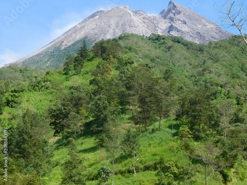 landscape of merapi mountain